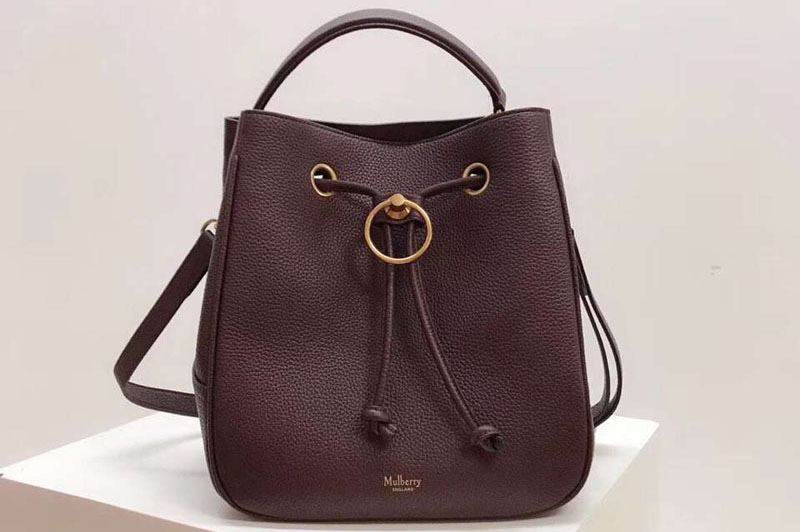 Mulberry Hampstead Small/Medium Classic Grain Leather Bags Bordeaux