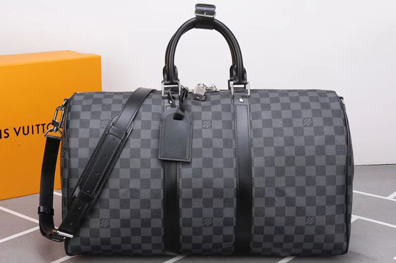 Louis Vuitton N41418 Keepall Bandouliere 45 Bags Damier Graphite Canvas