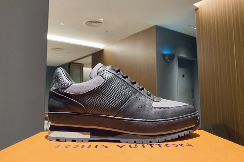 Louis Vuitton 1A5XLC LV Harlem richelieu sneaker in Monogram canvas, Epi leather and calf leather