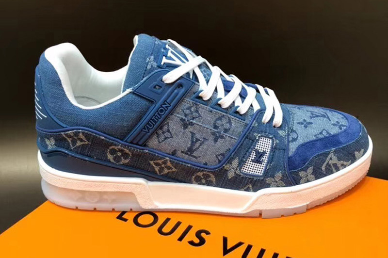 louis vuitton time out sneakers blue