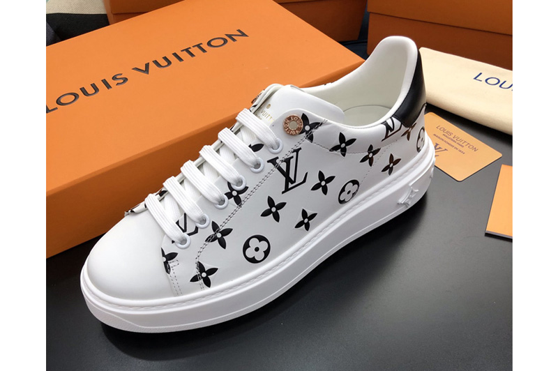 Louis Vuitton 1A87NI LV Time Out sneaker in Black/White Calf leather
