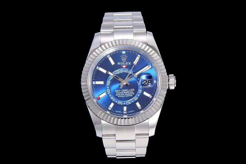 Rolex Skydweller SS TWF Best Edition Blue Dial on SS Bracelet A23J