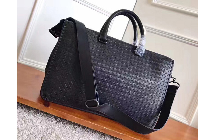 Bottega Veneta 357310 briefcase Bag IN Black Intrecciato calf leather