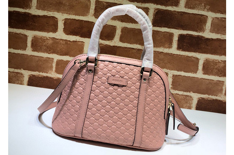 Gucci 449654 Gucci Signature Leather Top Handle Bag Pink Signature leather