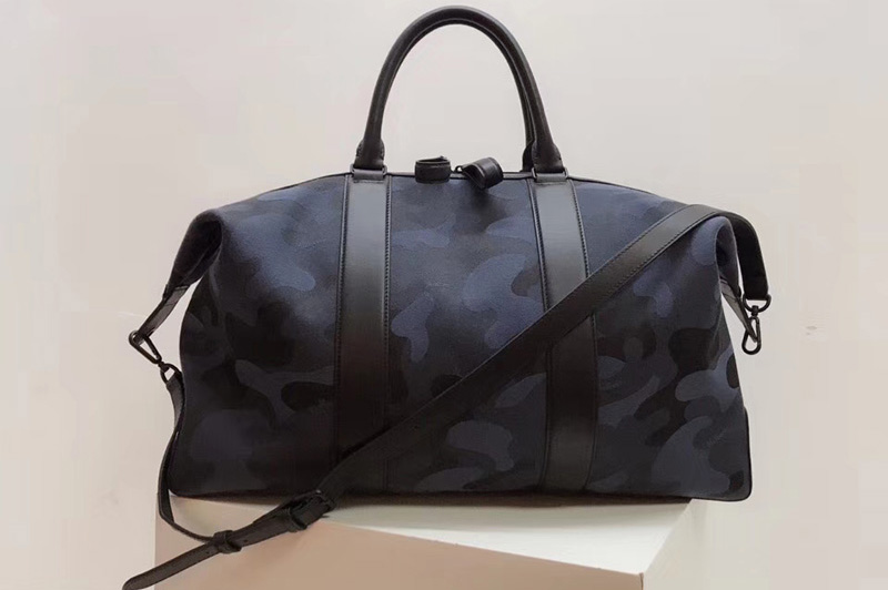 Mulberry Heritage Weekender Bags Midnight & Black Camo Jacquard