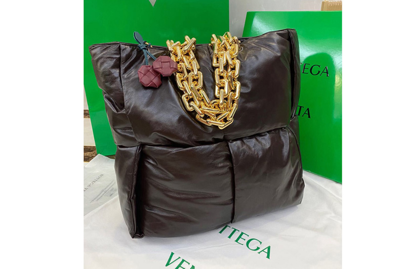 Bottega Veneta 631257 Chain Tote bag in Fondant padded Intrecciato Calf leather