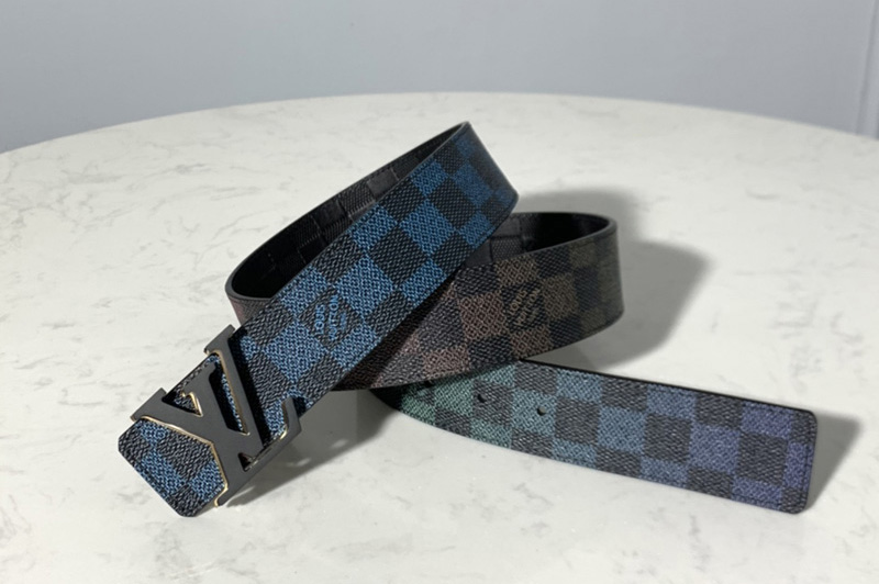 Louis Vuitton LV Sunset Reversible Belt Monogram 40MM Black in  Canvas/Leather with Gradient Red/Black - US