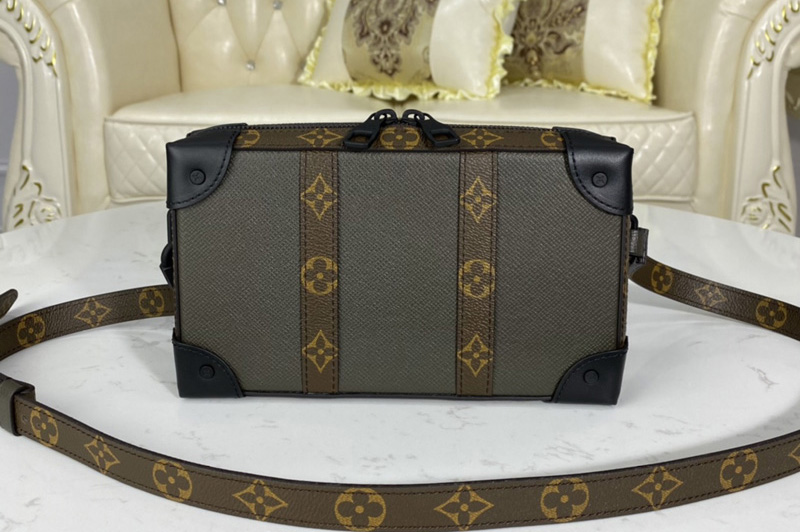 Louis Vuitton M30697 LV Soft Trunk Wallet in Khaki Green Taiga leather