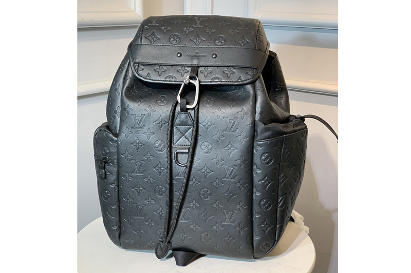 Louis Vuitton M43680 LV Discovery Backpack in Monogram Shadow calf leather