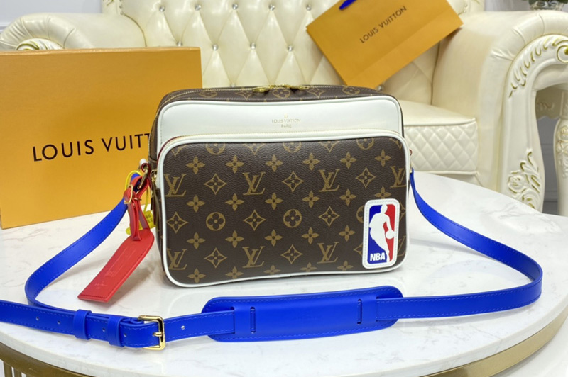 Louis Vuitton M45584 LV LVxNBA Nil Messenger bag In Monogram coated canvas