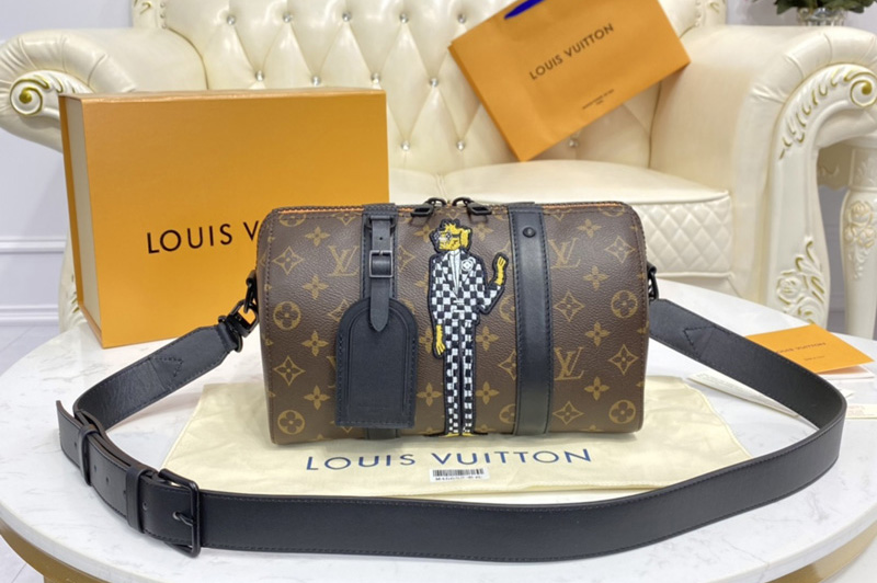 Louis Vuitton M45652 LV City Keepall Bag in Monogram Canvas
