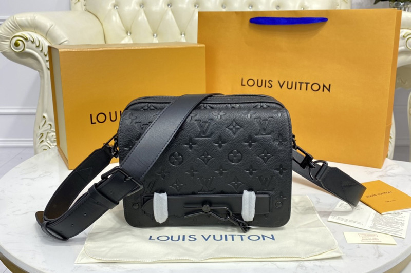 Louis Vuitton M57307 LV Steamer Messenger bag in Black Monogram ...