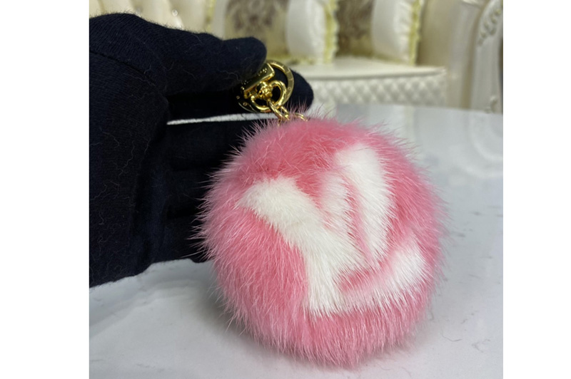 Louis Vuitton M69563 LV Fur bag charm and key holder on Pink [M69563 ...