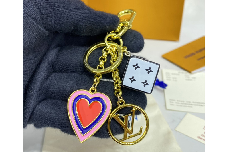 Louis Vuitton MP2913 LV Game On Dice and Heart bag charm and key holder