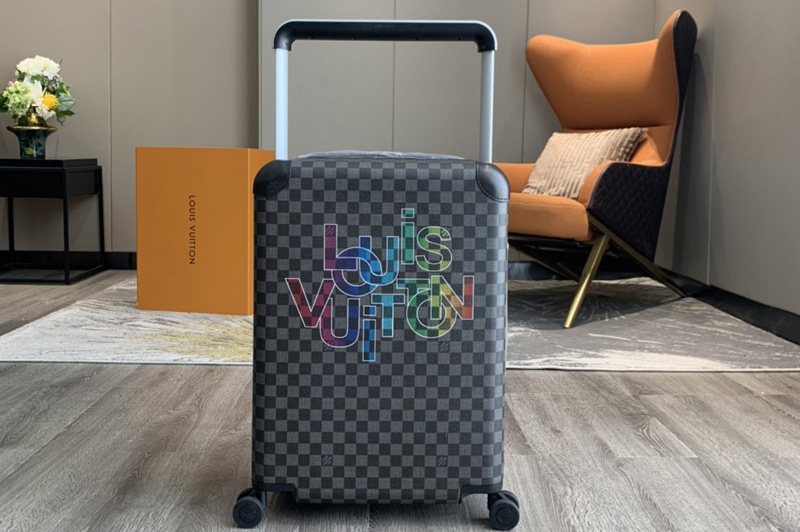 Louis Vuitton N40265 LV Horizon 55 ravel luggage in Damier Graphite coated canvas