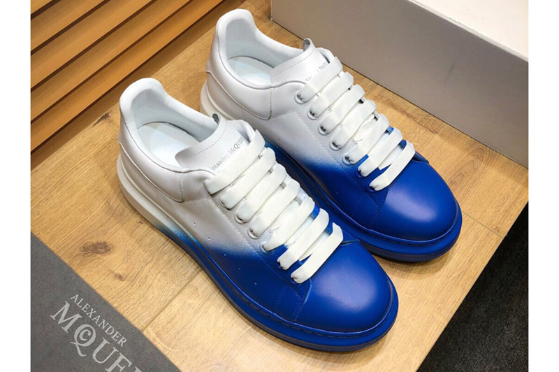 Men/Women's Alexander Mcqueen Oversized Sneaker and Shoes Blue/White ...