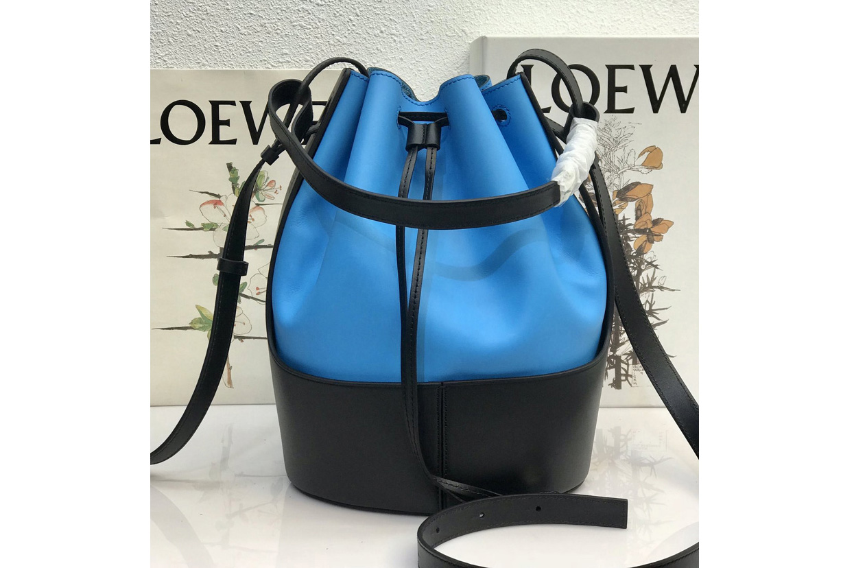 Loewe Balloon bag in Blue/Black nappa calfskin