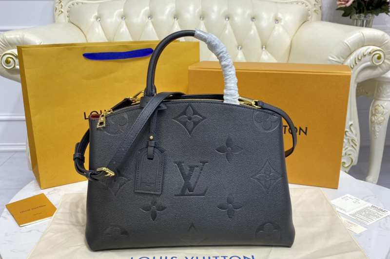 Louis Vuitton M45811 LV Grand Palais tote bag in Black Monogram Empreinte Leather
