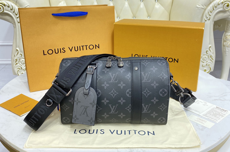 Louis Vuitton M45936 LV city Keepall bag in Monogram Eclipse canvas