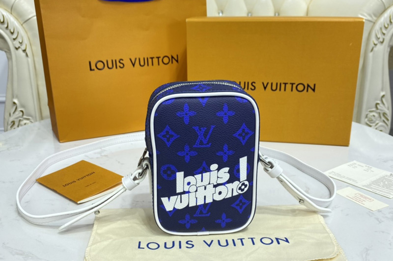Louis Vuitton M46116 LV Carry It bag in Blue Monogram Reverse Canvas