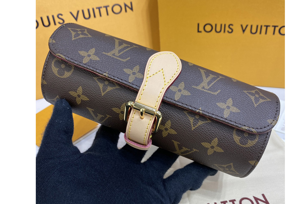 Louis Vuitton M47530 LV 3 Watch Case in Monogram Canvas