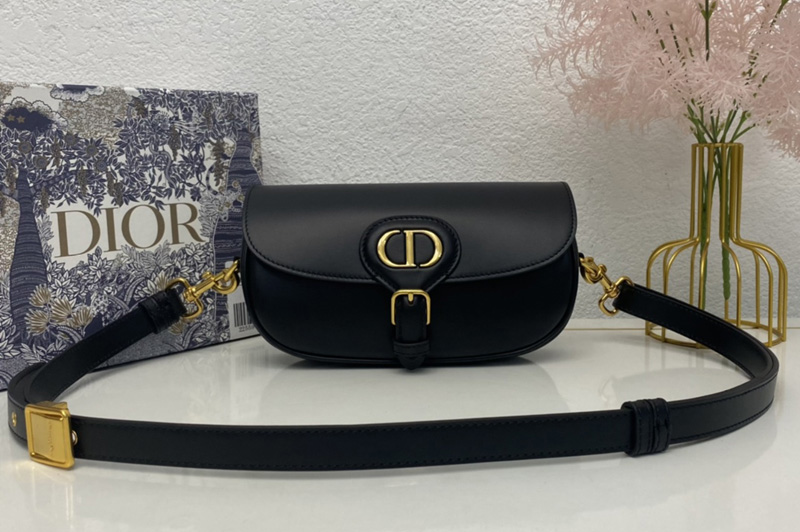 Christian Dior M9327 Dior Bobby East-West bag in Black Box Calfskin