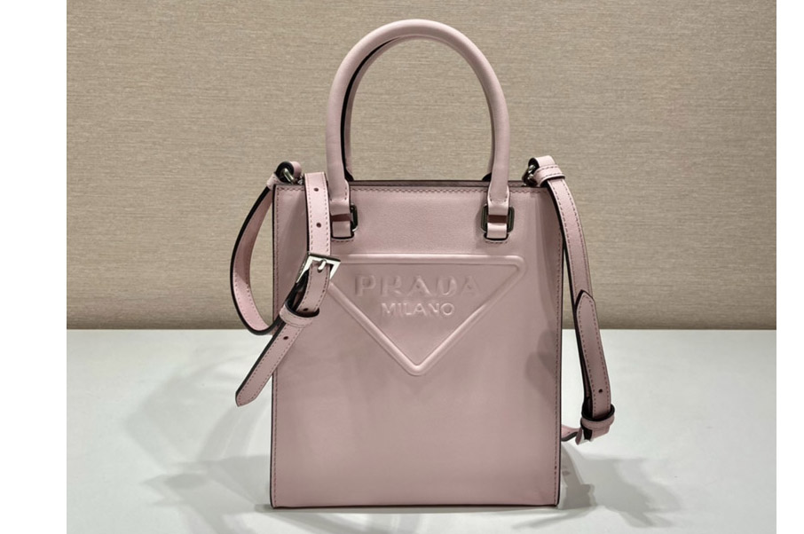 Prada 1BA333 leather bag in Pink leather