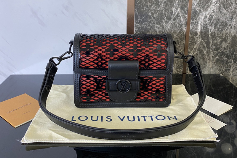 Louis Vuitton M20359 LV Dauphine Mini handbag on Black Patent calfskin