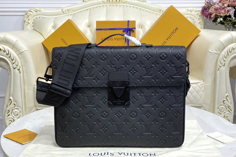 Louis Vuitton M20835 LV S-Lock Briefcase Bag in Taurillon Monogram leather