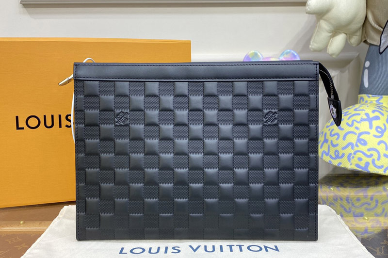 Louis Vuitton N41696 LV Pochette Voyage MM Bag in Damier Infini Leather