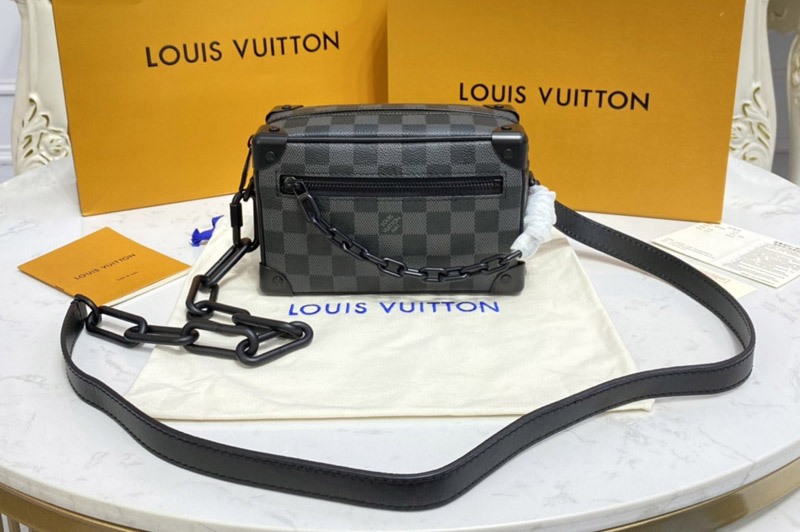 Louis Vuitton M44735 LV Mini Soft Trunk bag in Damier Graphite Canvas