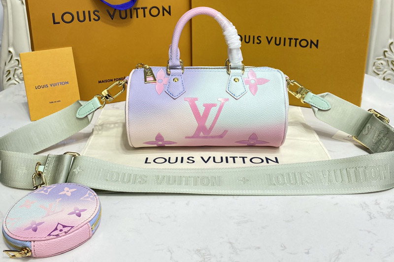 Louis Vuitton M46078 LV Papillon BB handbag in Sunrise Pastel Monogram canvas