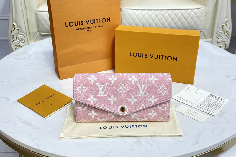 Louis Vuitton M81183 LV Micro Pochette Accessoires in Pink Monogram jacquard denim