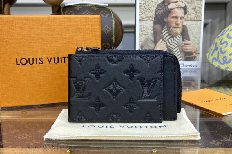 Louis Vuitton M81526 LV Hybrid wallet in Monogram Shadow leather