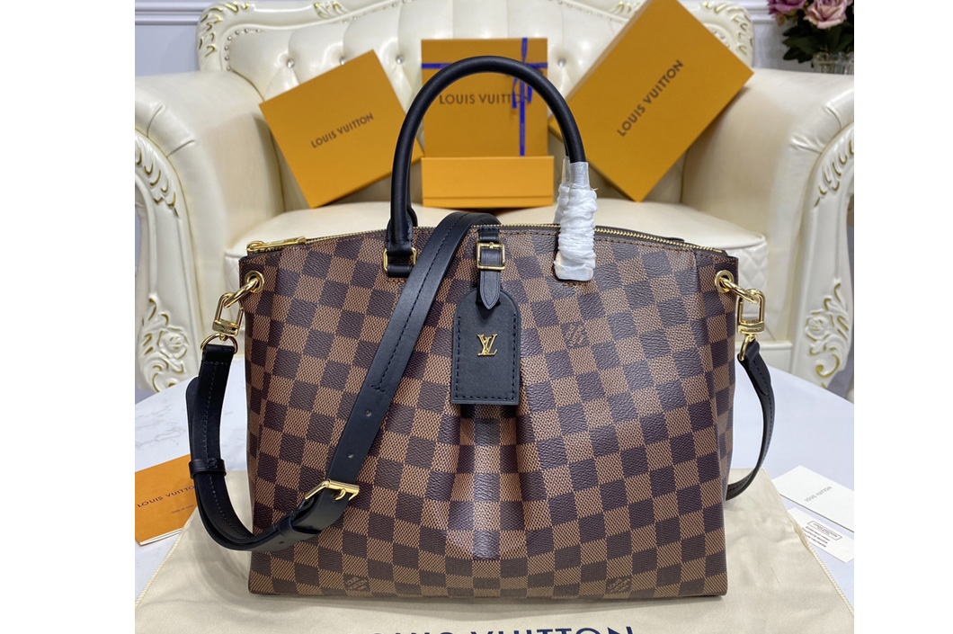 Louis Vuitton N45283 LV Odeon Tote MM handbag on Damier Ebene canvas