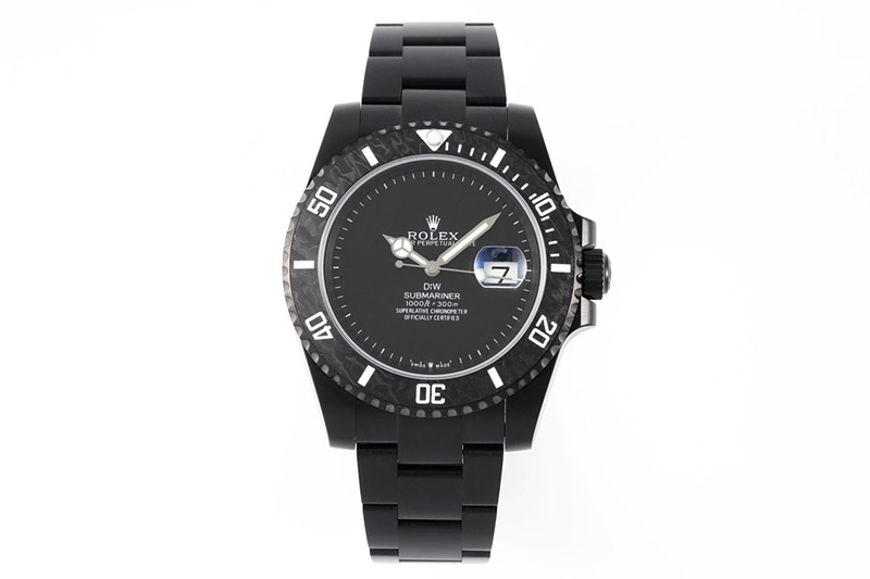 Rolex Submariner DIW DLC VSF 1:1 Best Edition Black Dial on DLC Bracelet VS3135