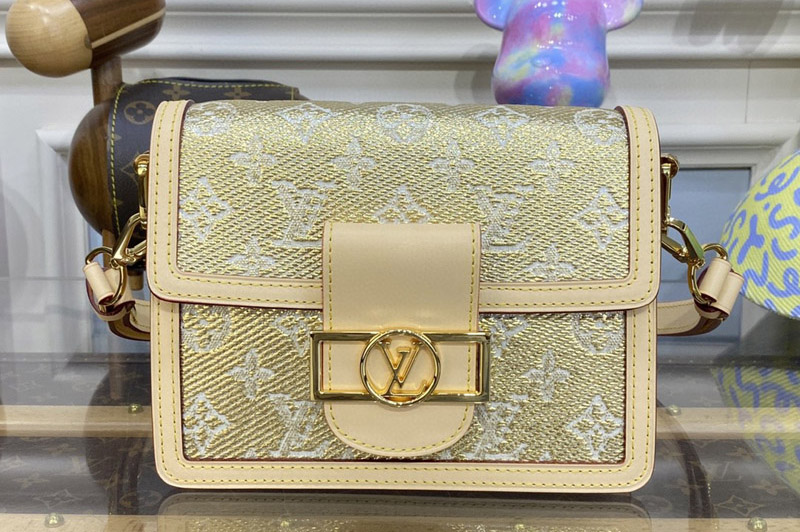 Louis Vuitton M22826 LV Dauphine Mini handbag in Beige Monoglam coated canvas
