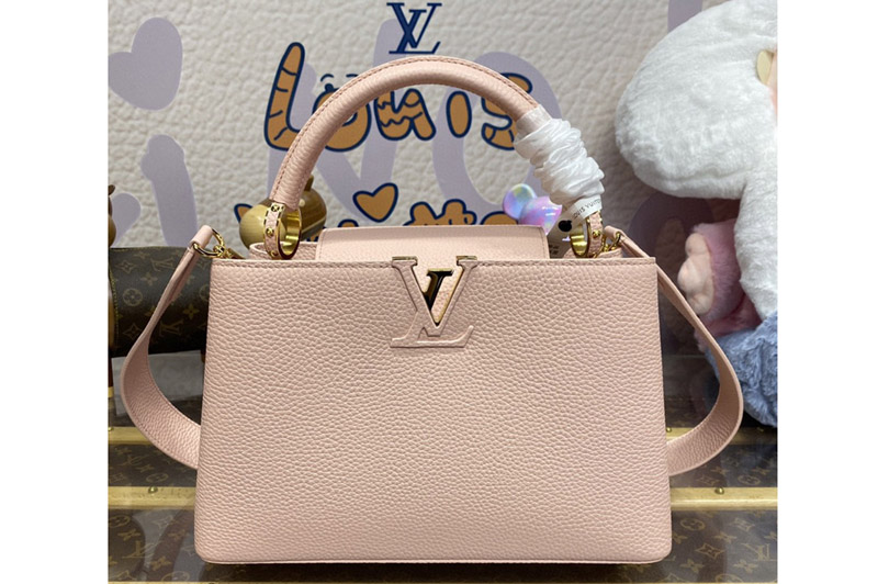 Louis Vuitton M24544 LV Capucines MM handbag in Jasmine Pink Taurillon leather