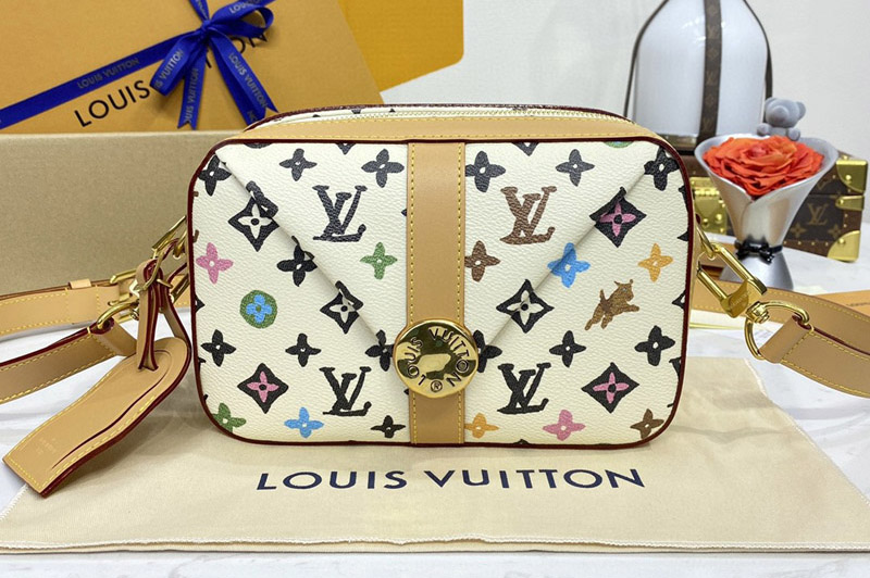 Louis Vuitton M24820 LV Messenger cross-body bag in Monogram Craggy coated canvas