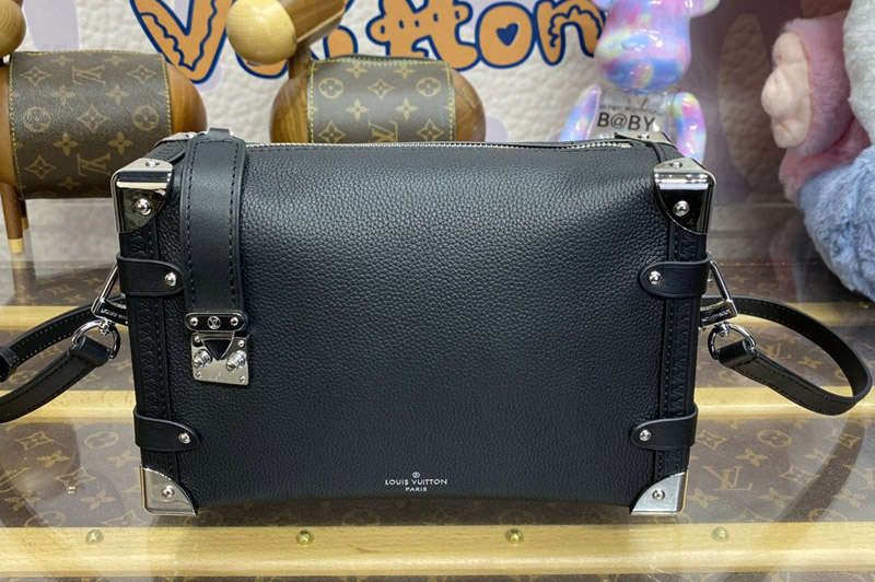 Louis Vuitton M25160 LV Side Trunk MM bag in Black Grained calf leather