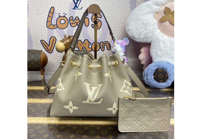 Louis Vuitton M25453 LV Summer Bandle Bag in Gray Monogram Empreinte Leather
