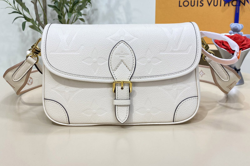Louis Vuitton M46388 LV Diane satchel Bag in Cream Monogram Empreinte leather