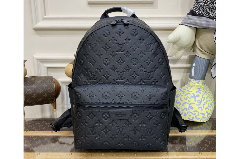 Louis Vuitton M46553 LV Discovery Backpack in Black Calf leather