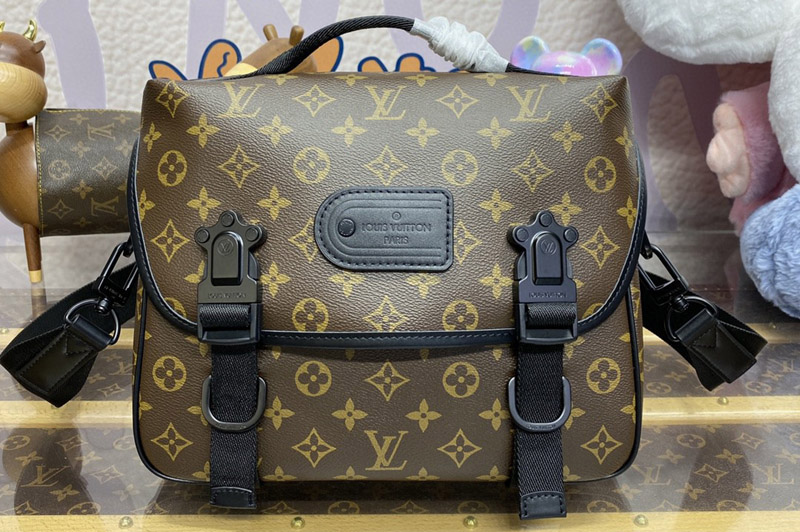 Louis Vuitton M46972 LV Trail Messenger Bag in Monogram Macassar coated canvas