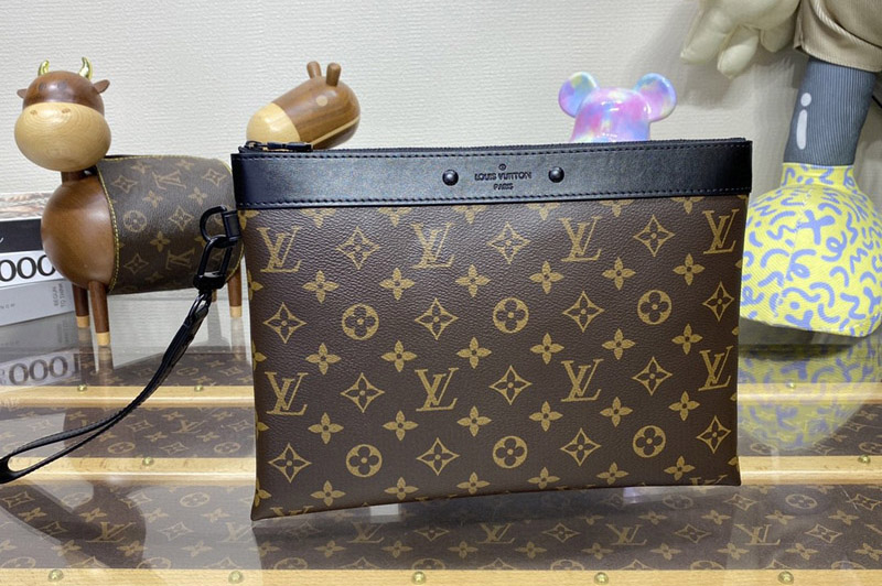 Louis Vuitton M82079 LV Pochette To-Go Bag in Monogram coated canvas and cowhide leather