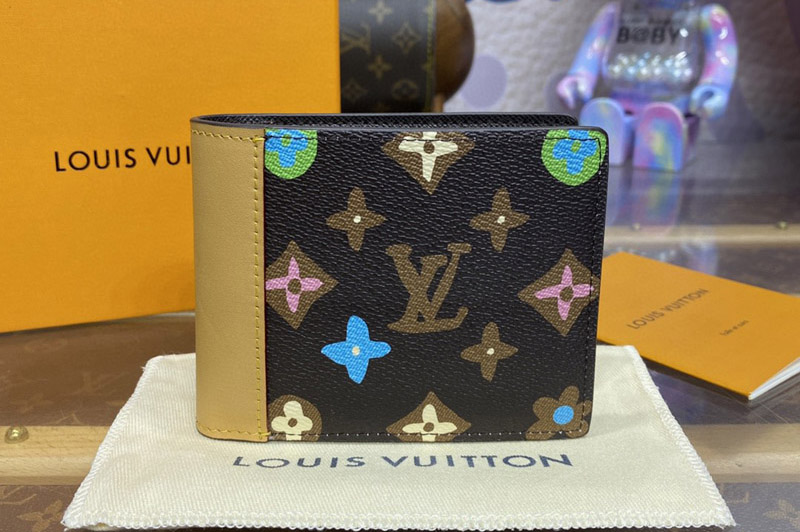 Louis Vuitton M83334 LV Multiple Wallet in Chocolate Monogram Craggy coated canvas