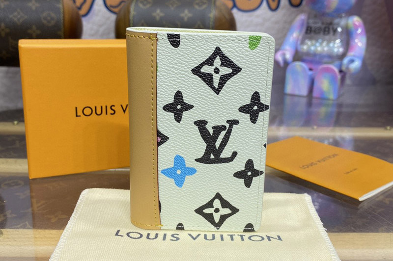 Louis Vuitton M83337 LV Pocket Organizer Wallet in Monogram Craggy coated canvas