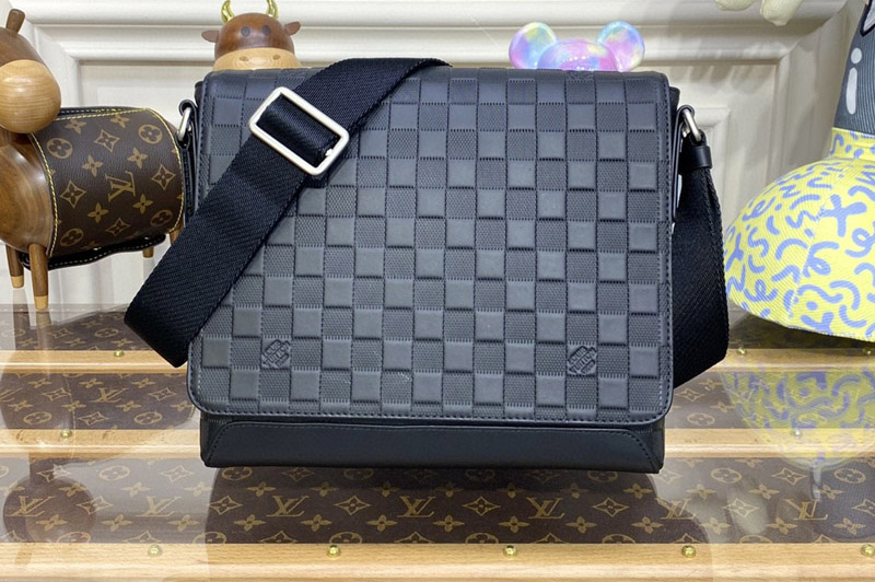 Louis Vuitton N41033 LV District PM Shoulder Bag in Damier Infini cowhide leather