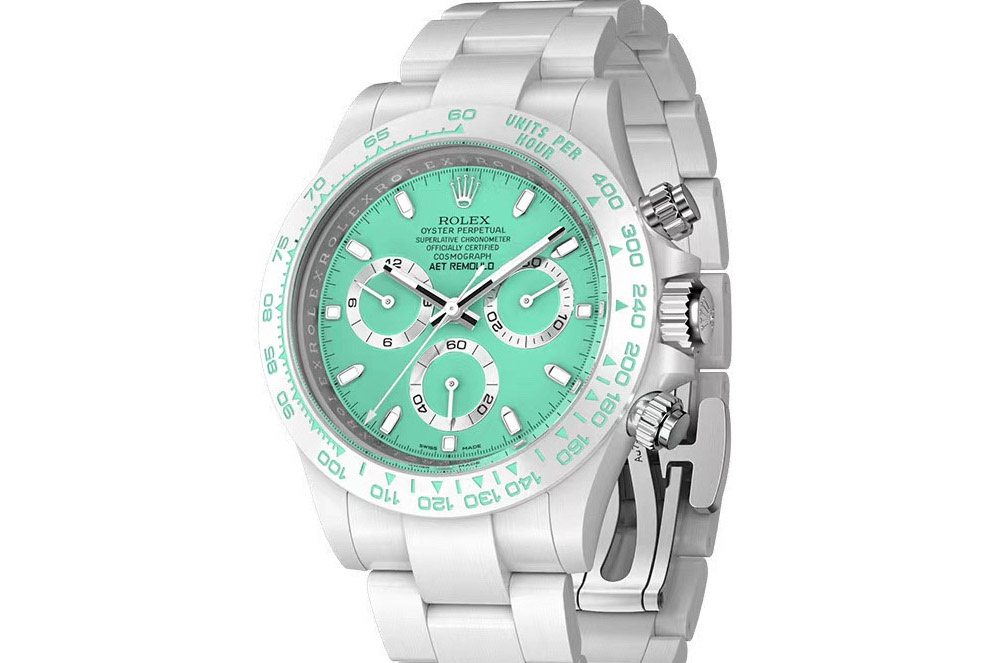 Rolex Daytona AET White Solid Ceramic Case and Bracelet Avocado Green Dial Clean 1:1 Best Edition SA4130