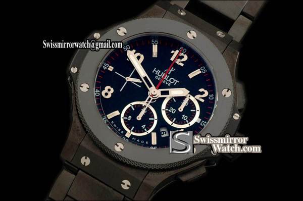 Hublot Big Bang Ceramic/PVD Ceramic Bezel Black Magic Replica Watches